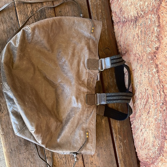 Isabel Marant. Stylish Gray Leather Bag with Straps. Gorgeous. New,never used. - Picture 7 of 9